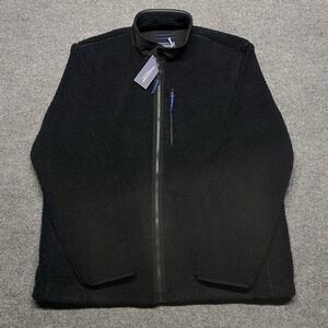 NWT VINEYARD VINES Mens XXL On-the-Go Sherpa Full-Zip Jacket Jet Black $198